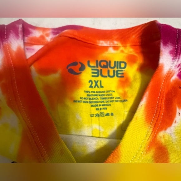 Liquid Blue 1992 Grateful Dead Tie Dye Long Sleeve T-shirt Size 2XL - Picture 4 of 9